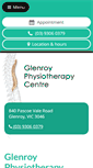 Mobile Screenshot of glenroyphysiotherapy.com.au