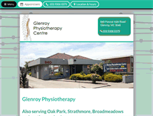 Tablet Screenshot of glenroyphysiotherapy.com.au